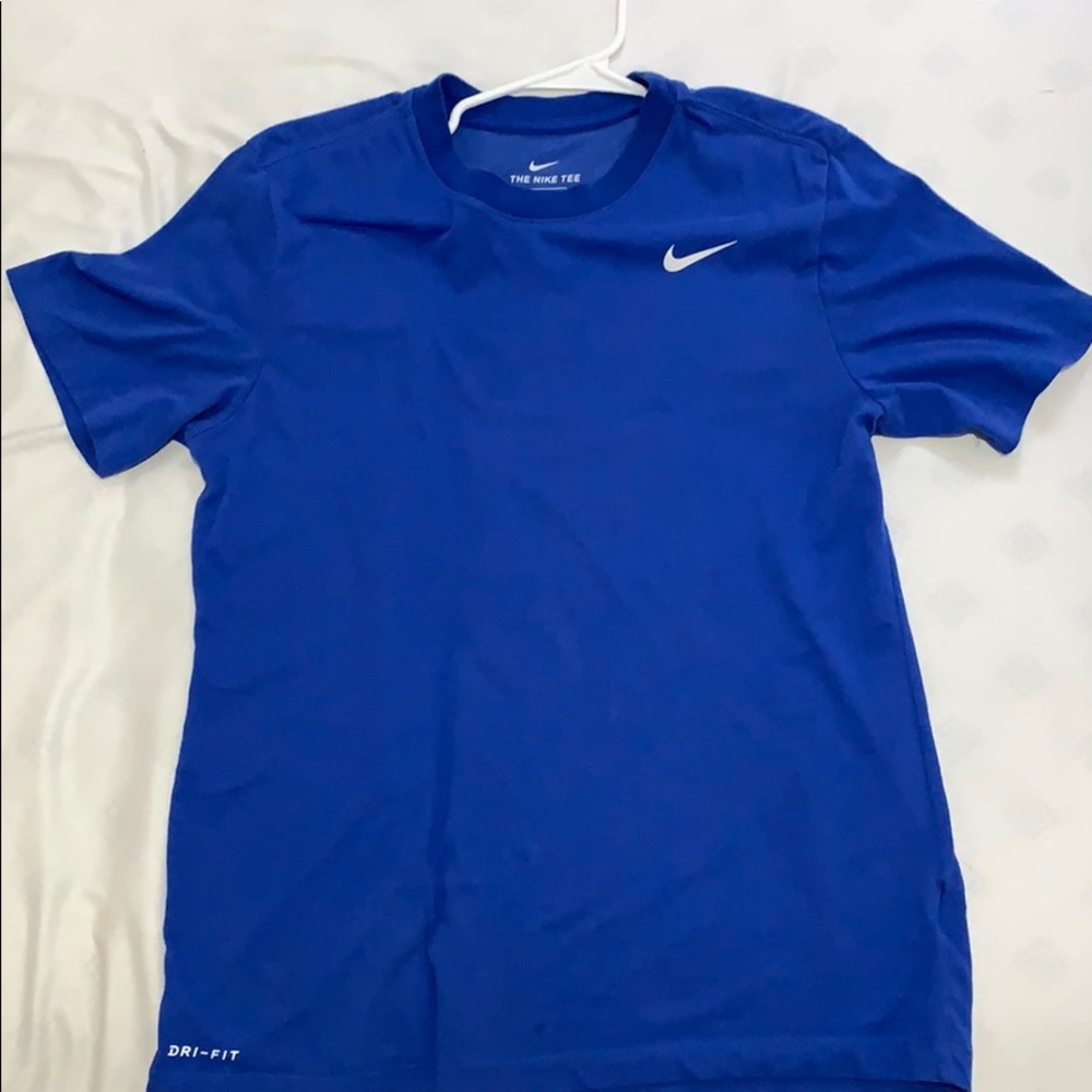 Blue nike shirt